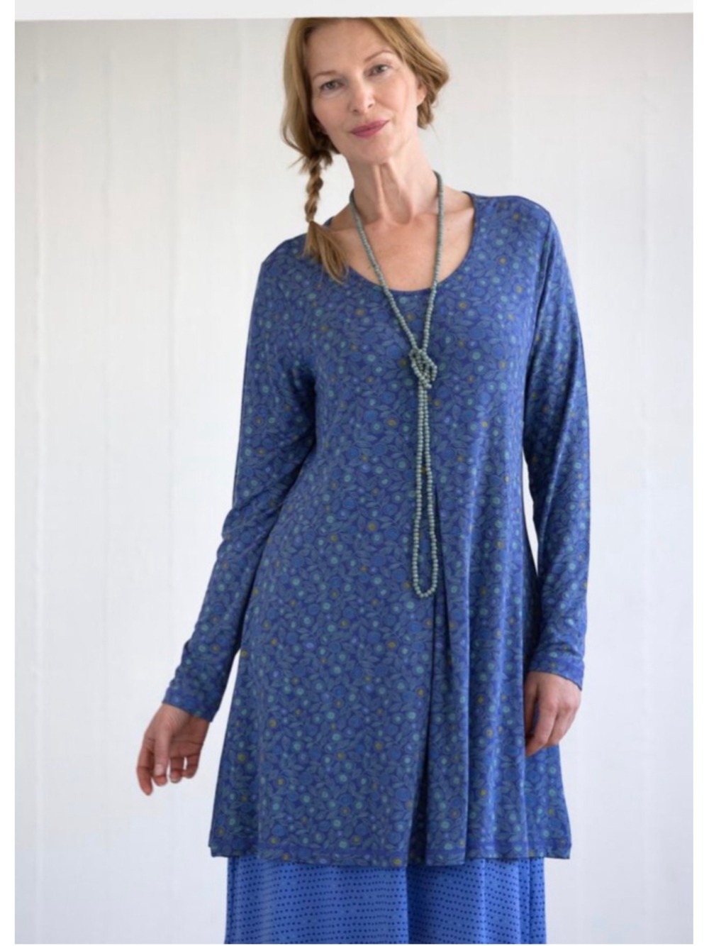 Gudrun Sjödén April Floral Pleated Tunic M